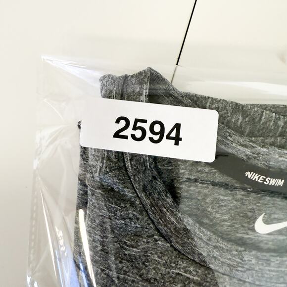 Nike Mens Hydroguard Swim Shirt Gray UPF 40+ - M - Picture 7 of 7